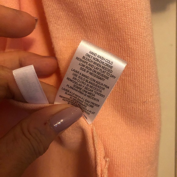 Calvin Klein peach sweater duster bell sleeves Sz small R2 - Picture 3 of 4